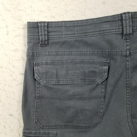 RedHead Cargo Shorts Mens 34 Gray Stretch Utility Outdoor Workwear Multi Pocket - Picture 6 of 16